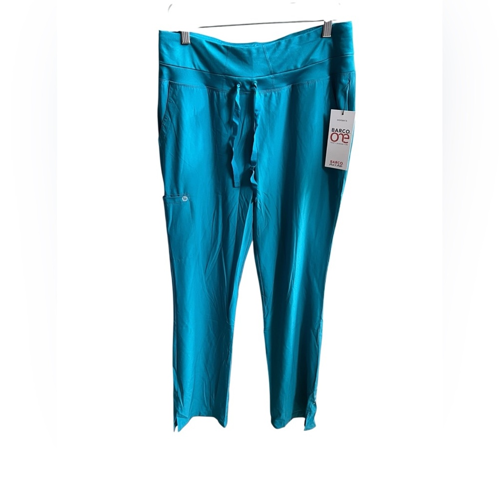 Barco One S women’s teal yoga knit scrub pants